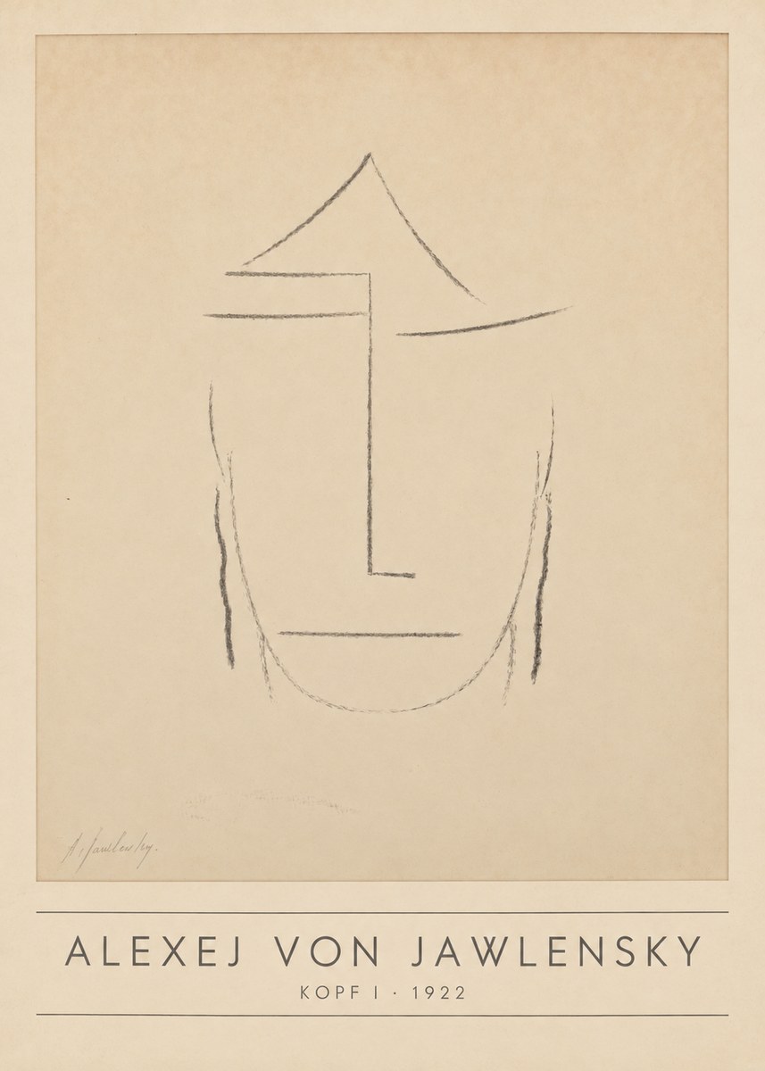 Alexej von Jawlensky Kopf I No1 - Affiche