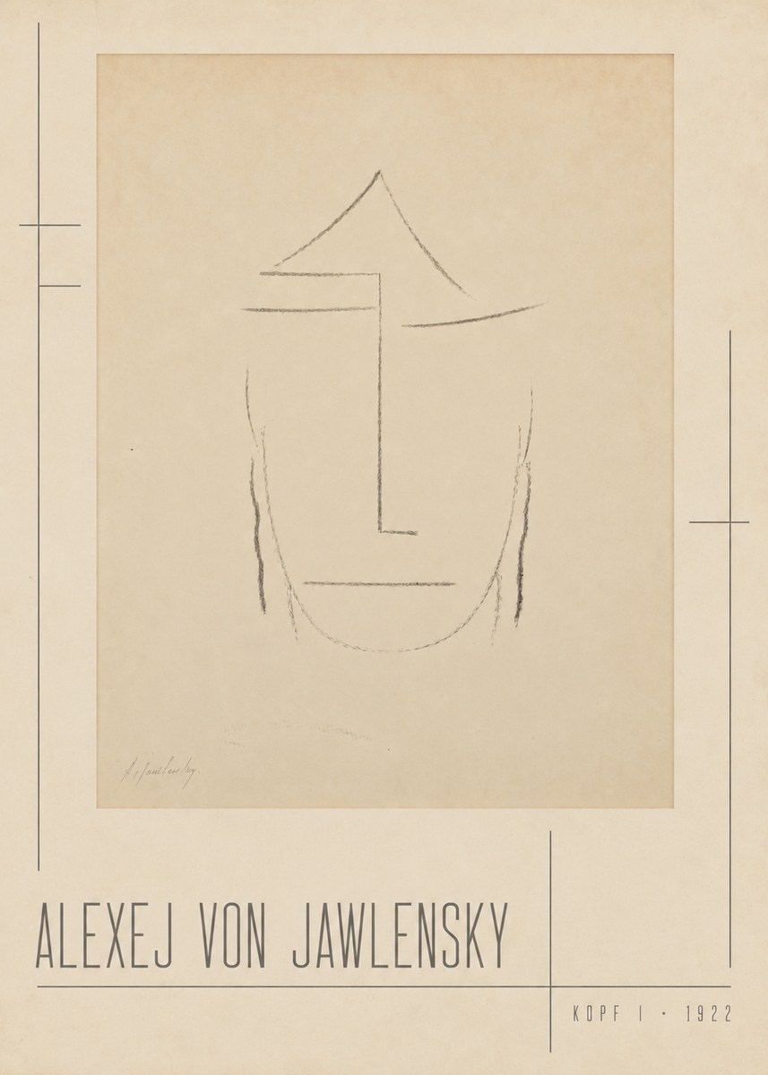 Alexej von Jawlensky Kopf I No2 - Affiche