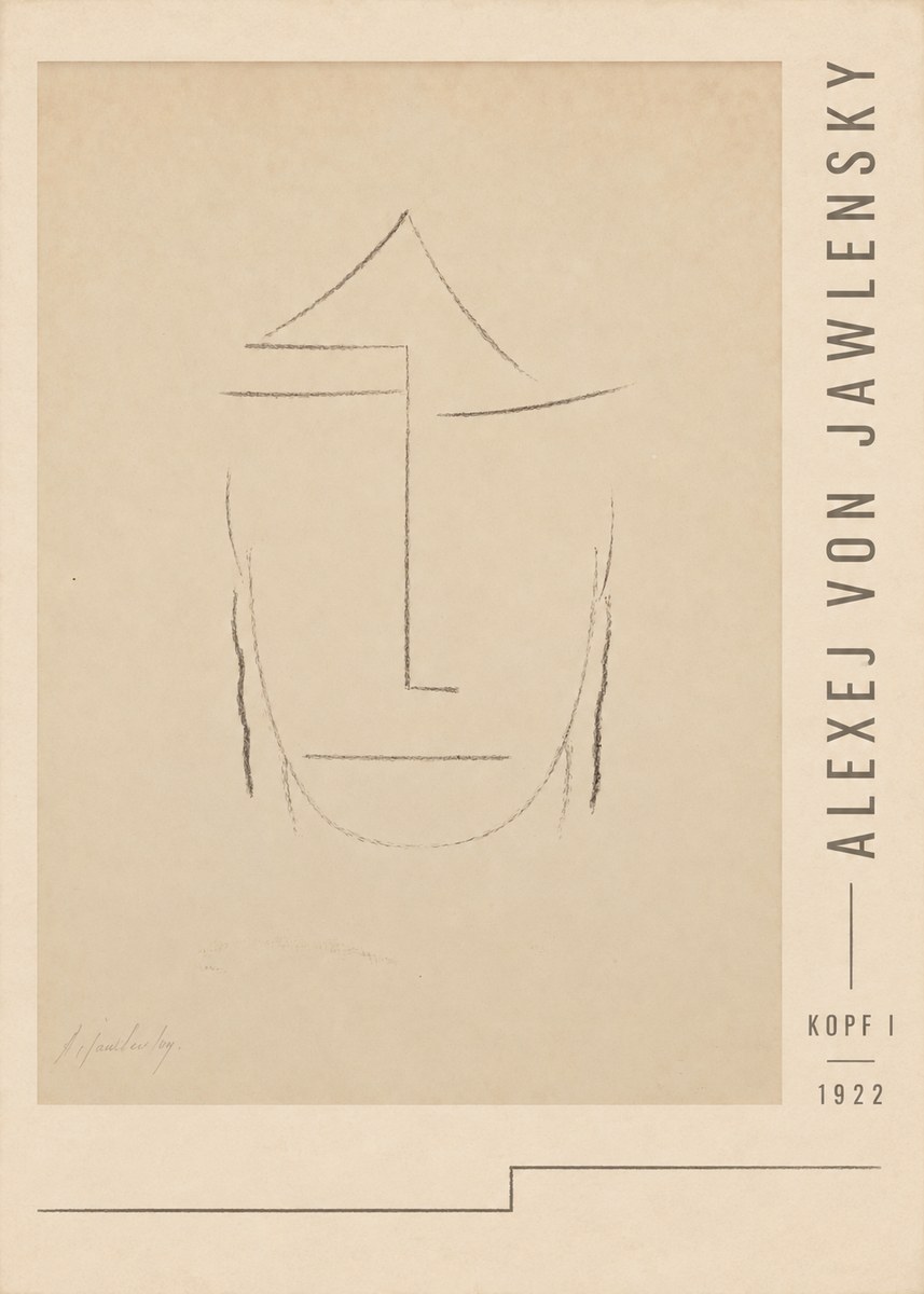 Alexej von Jawlensky Kopf I No3 - Affiche