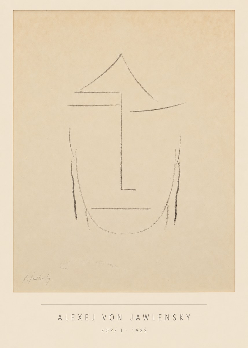Alexej von Jawlensky Kopf I No5 - Affiche