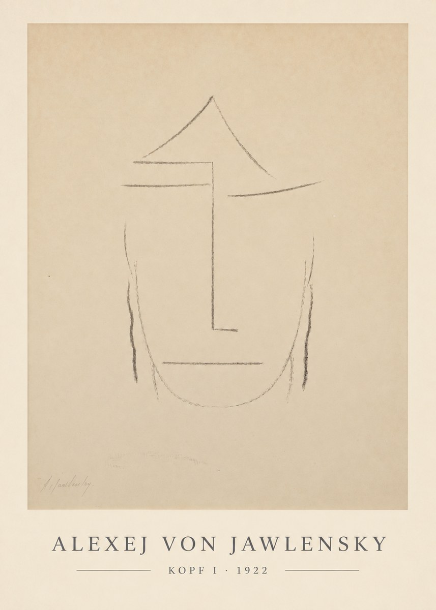 Alexej von Jawlensky Kopf I No6 - Affiche