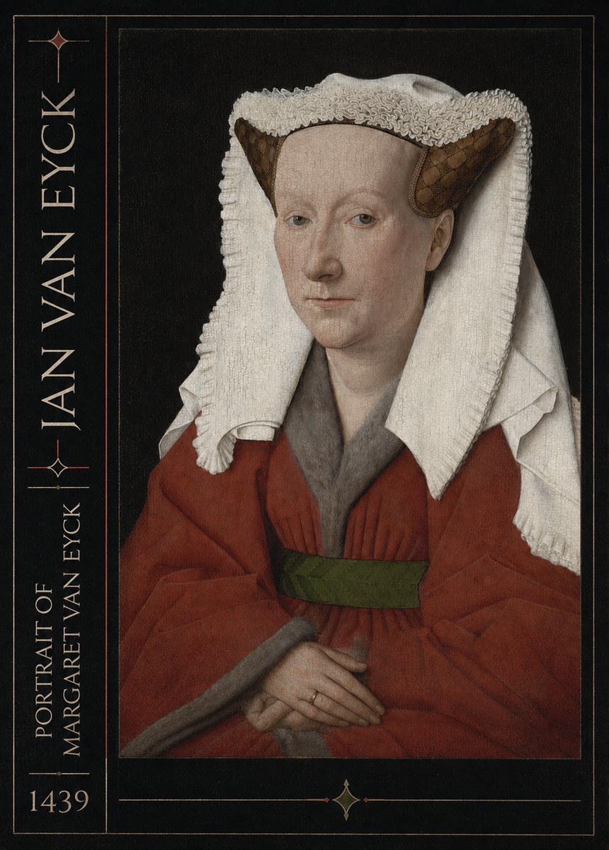 Jan van Eyck Portrait of Margaret Van Eyck I No2 - Affiche