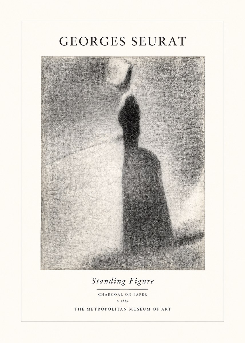 Seurat Standing Figure No1 - Affiche