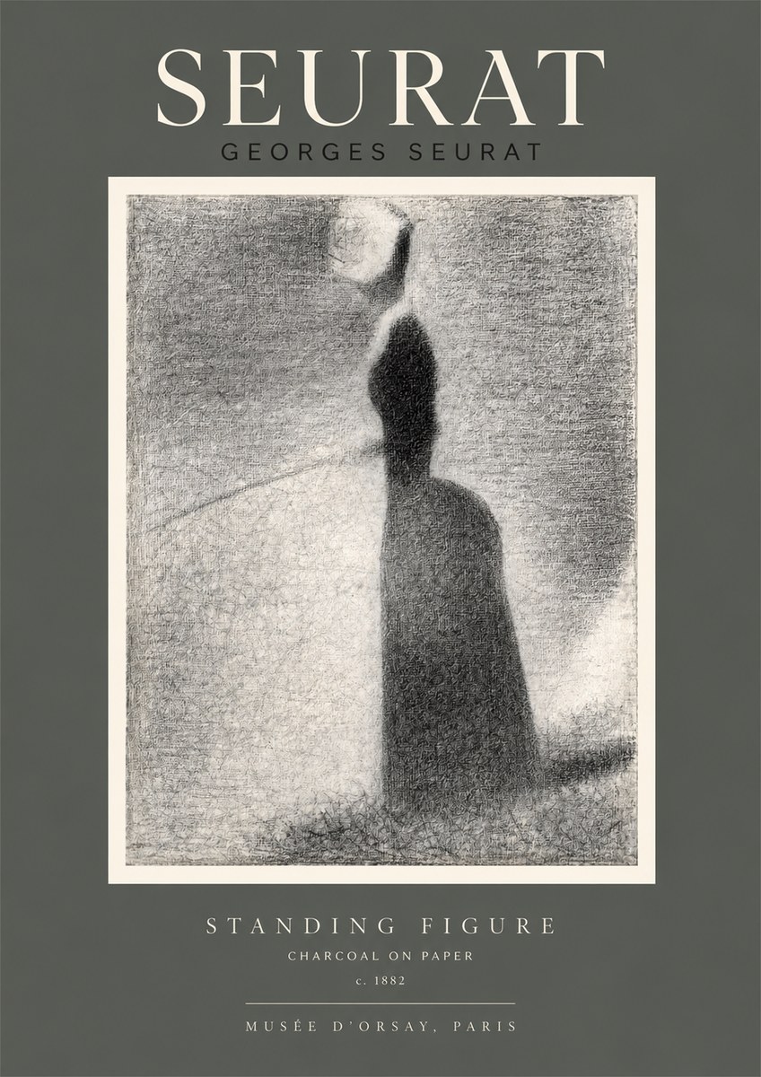Seurat Standing Figure No2 - Affiche