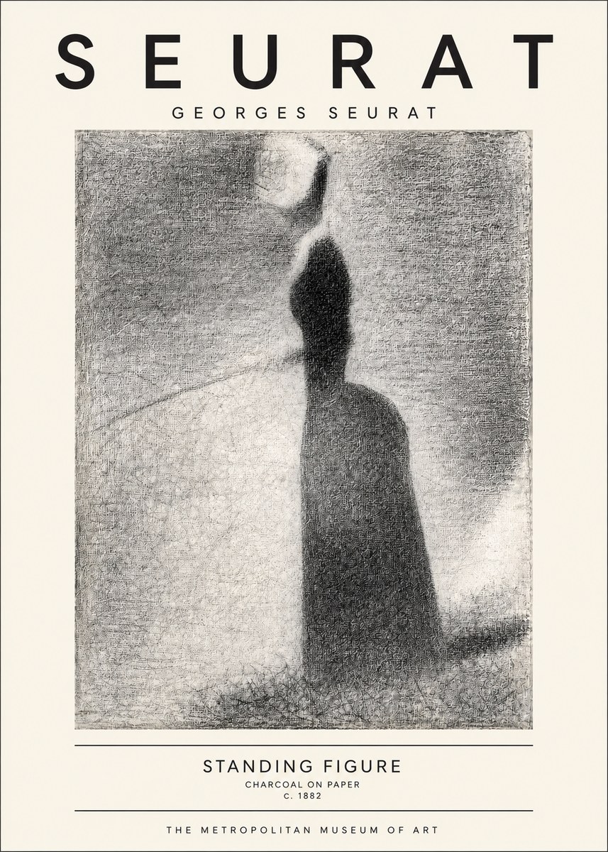 Seurat Standing Figure No3 - Affiche