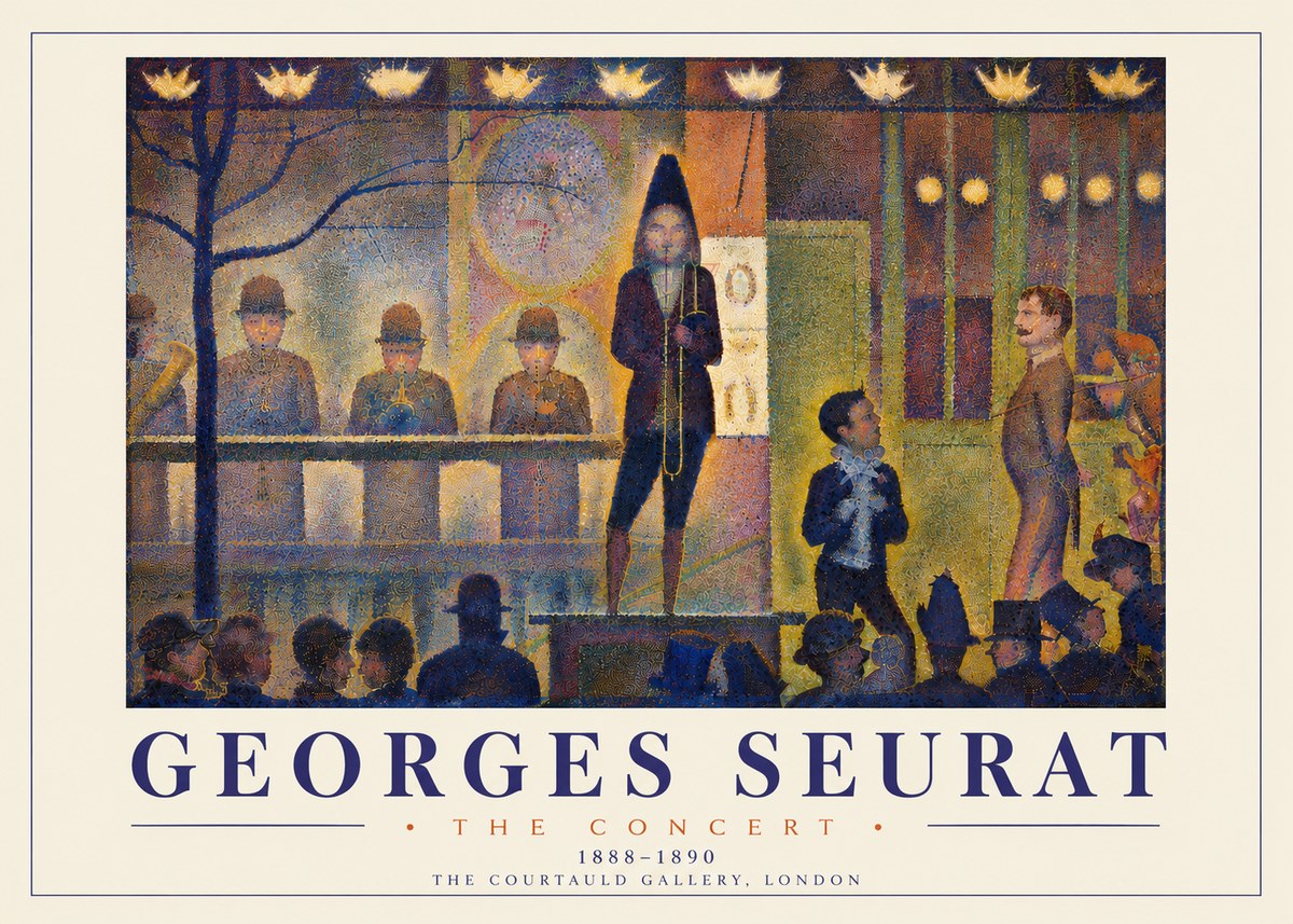 Seurat The Concert No6 - Affiche
