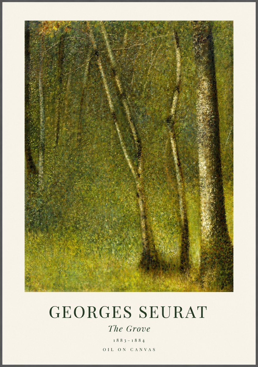 Seurat The Grove No1 - Affiche