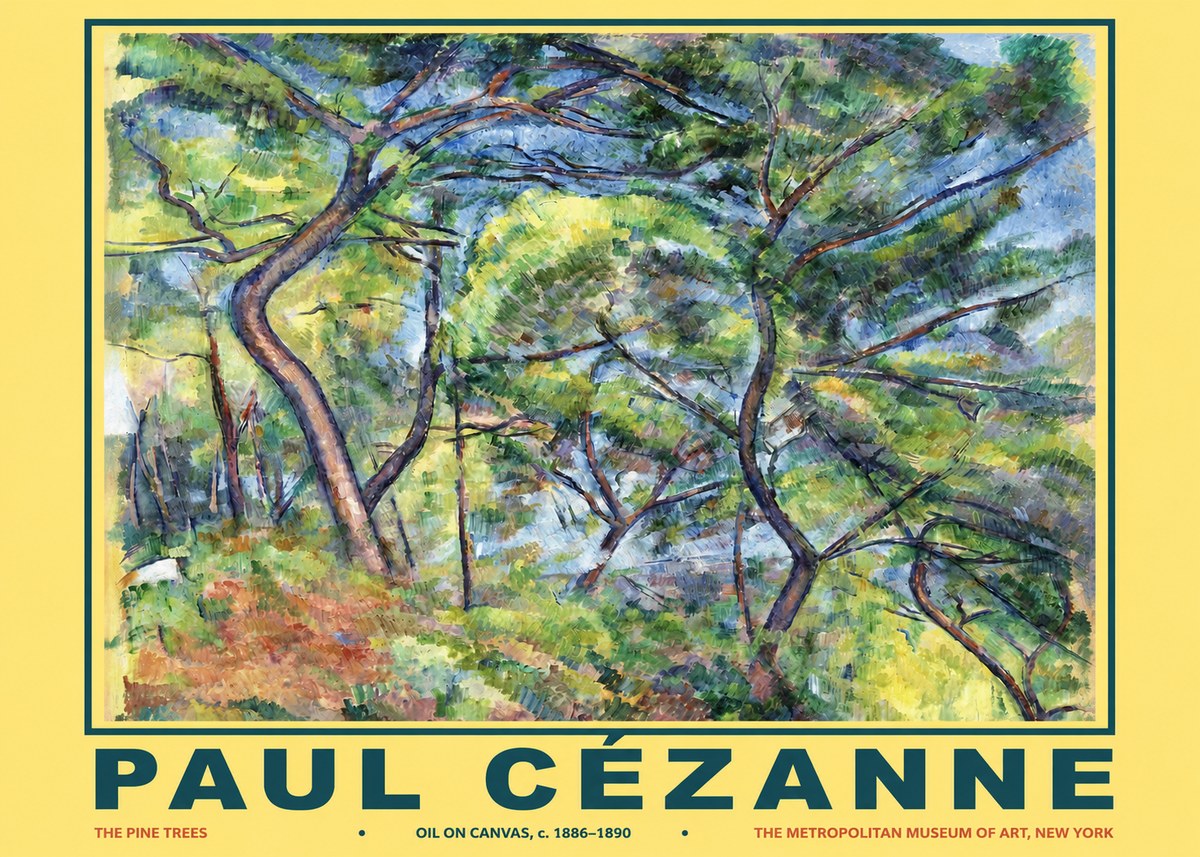 Paul Cézanne The Pine Trees No2 - Affiche