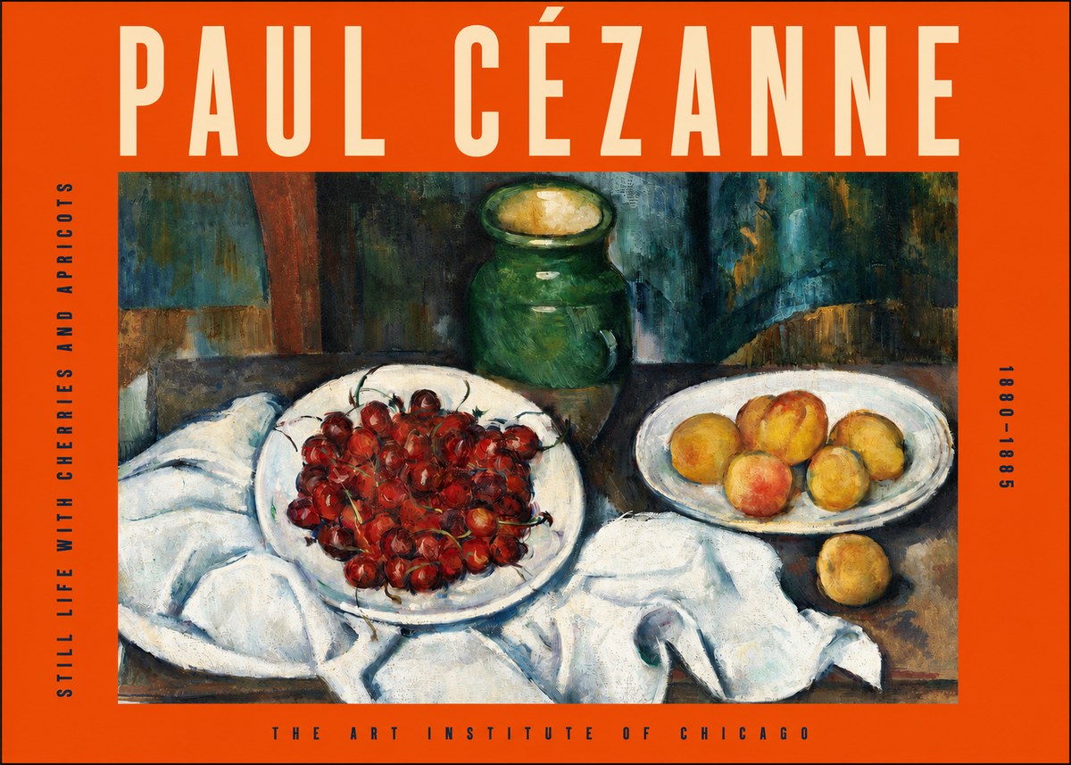Paul Cézanne Still Life with Cherries and Apricots No2 - Affiche