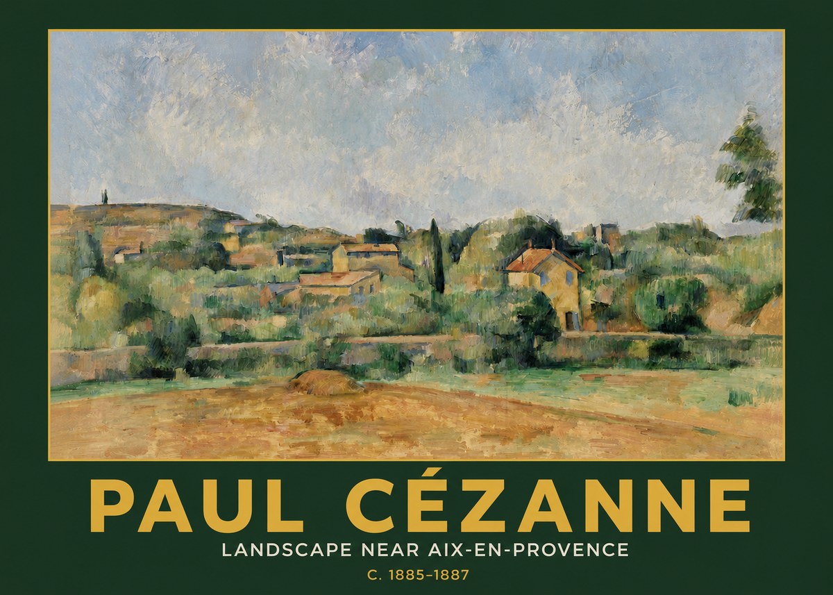 Paul Cézanne Landscape Near Aix-en-provence I No3 - Affiche