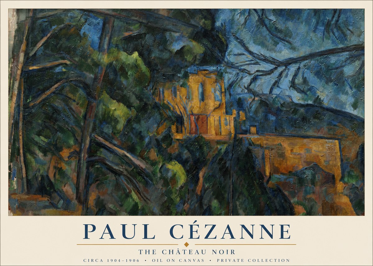 Paul Cézanne The Château Noir No1 - Affiche