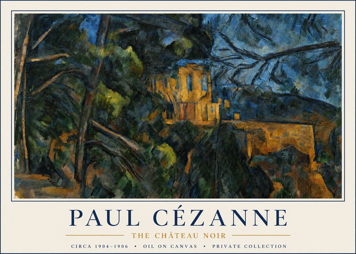 Paul Cézanne The Château Noir No4 - Affiche