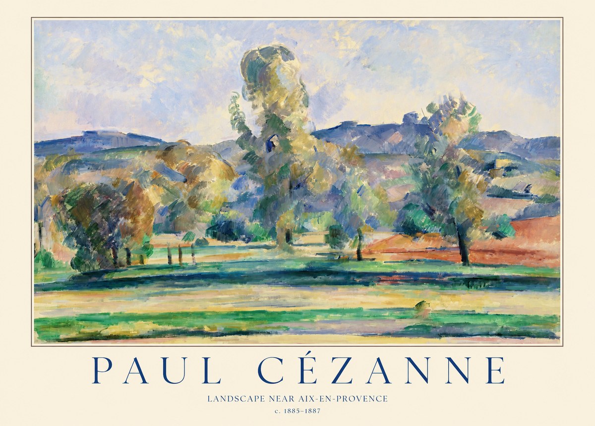 Paul Cézanne Landscape Near Aix-en-provence II No1 - Affiche