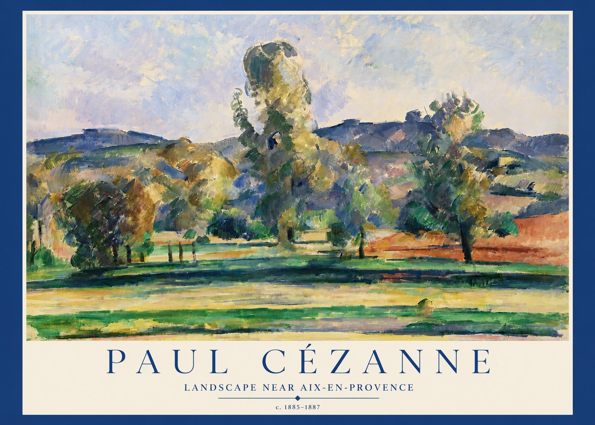 Paul Cézanne Landscape Near Aix-en-provence II No3 - Affiche