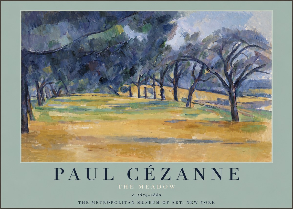 Paul Cézanne The Meadow No3 - Affiche