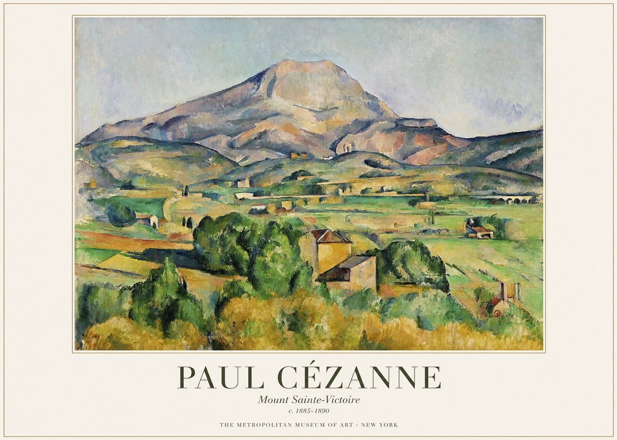 Paul Cézanne Mount Sainte-victoire No1 - Affiche