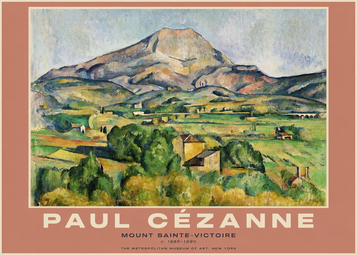 Paul Cézanne Mount Sainte-victoire No4 - Affiche