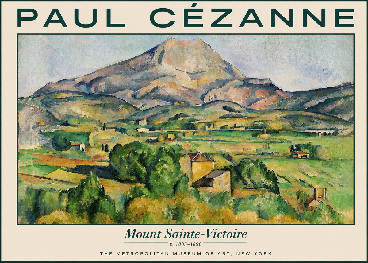 Paul Cézanne Mount Sainte-victoire No5 - Affiche