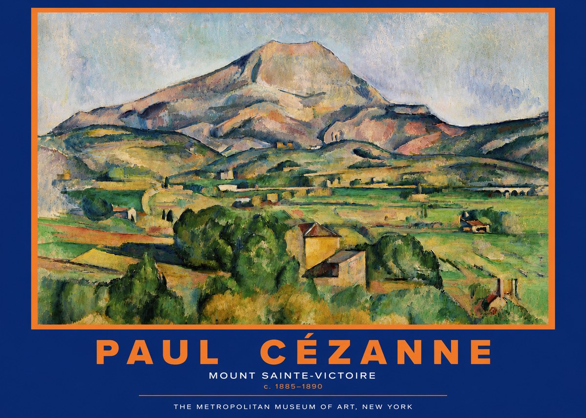 Paul Cézanne Mount Sainte-victoire No6 - Affiche