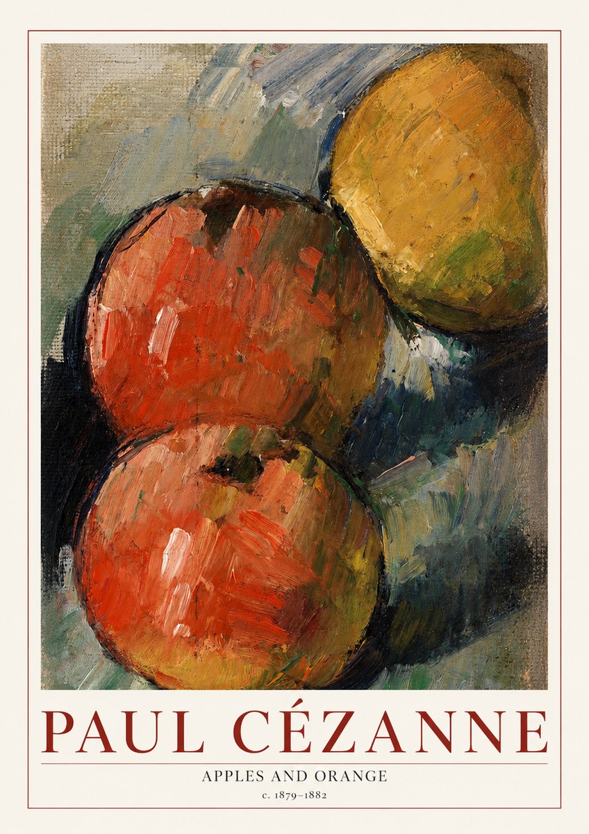 Paul Cézanne Apples and Orange No1 - Affiche