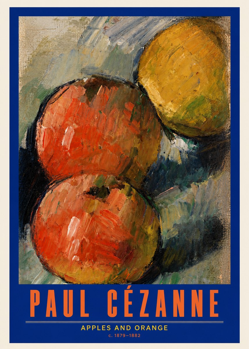 Paul Cézanne Apples and Orange No2 - Affiche