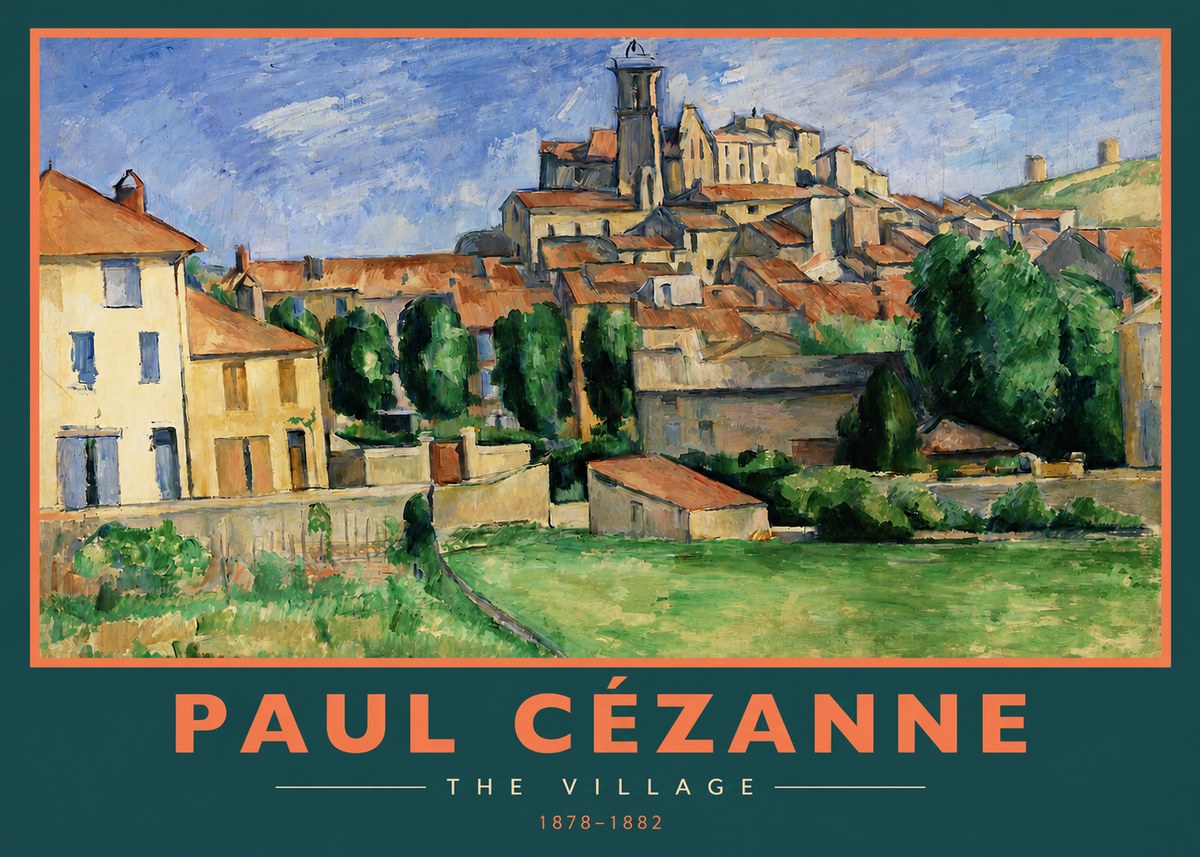 Paul Cézanne The Village I No2 - Affiche