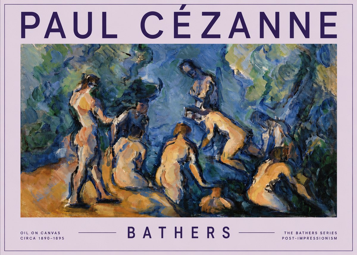 Paul Cézanne Bathers I No5 - Affiche