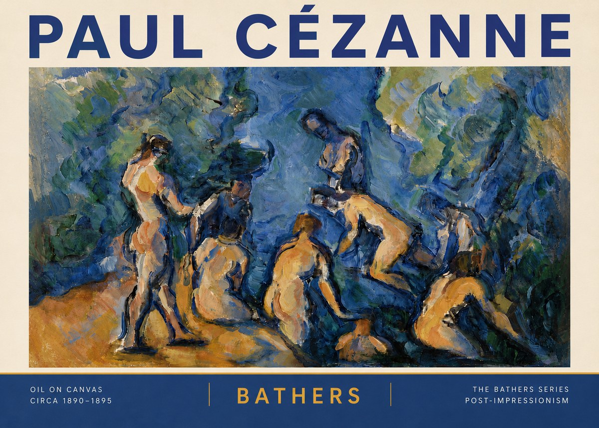 Paul Cézanne Bathers I No6 - Affiche