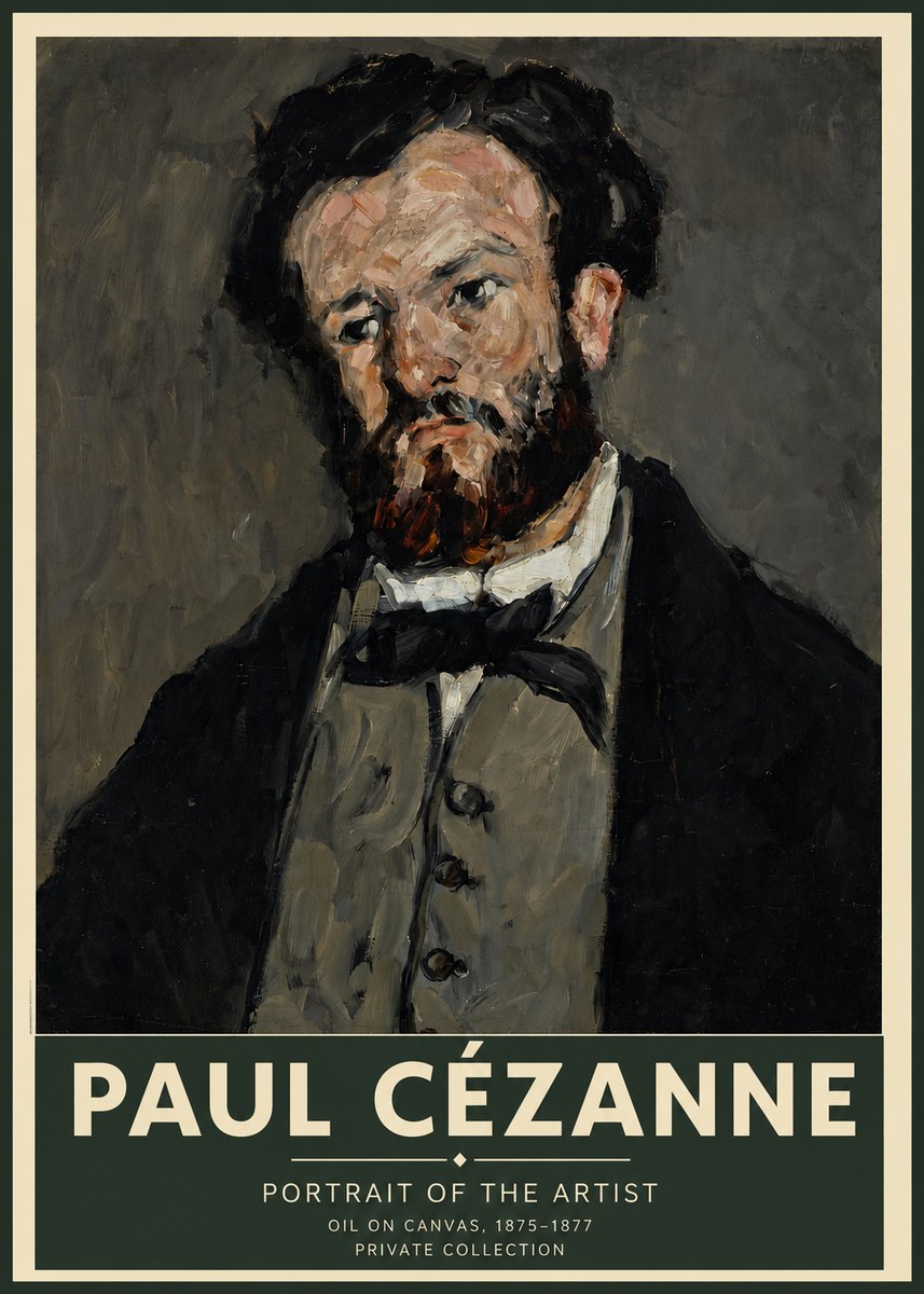 Paul Cézanne Portrait of the Artist I No2 - Affiche