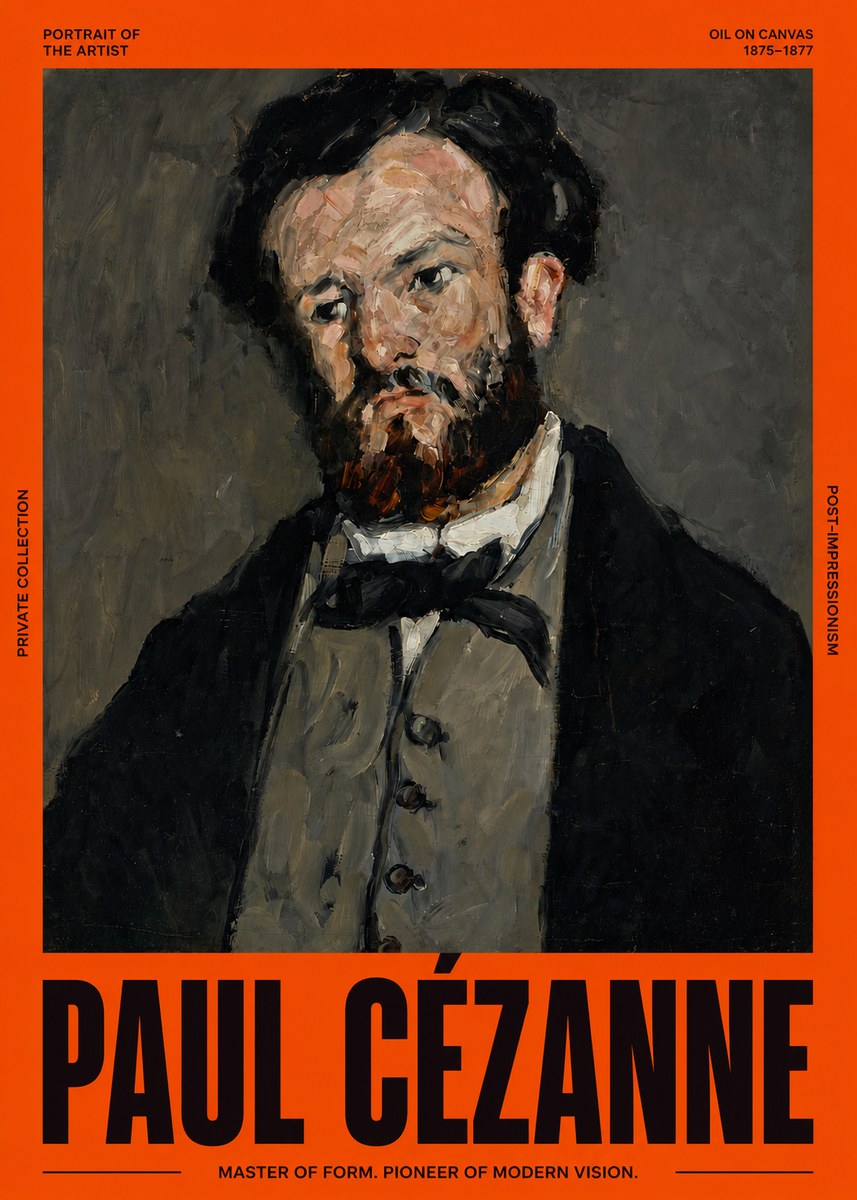 Paul Cézanne Portrait of the Artist I No3 - Affiche