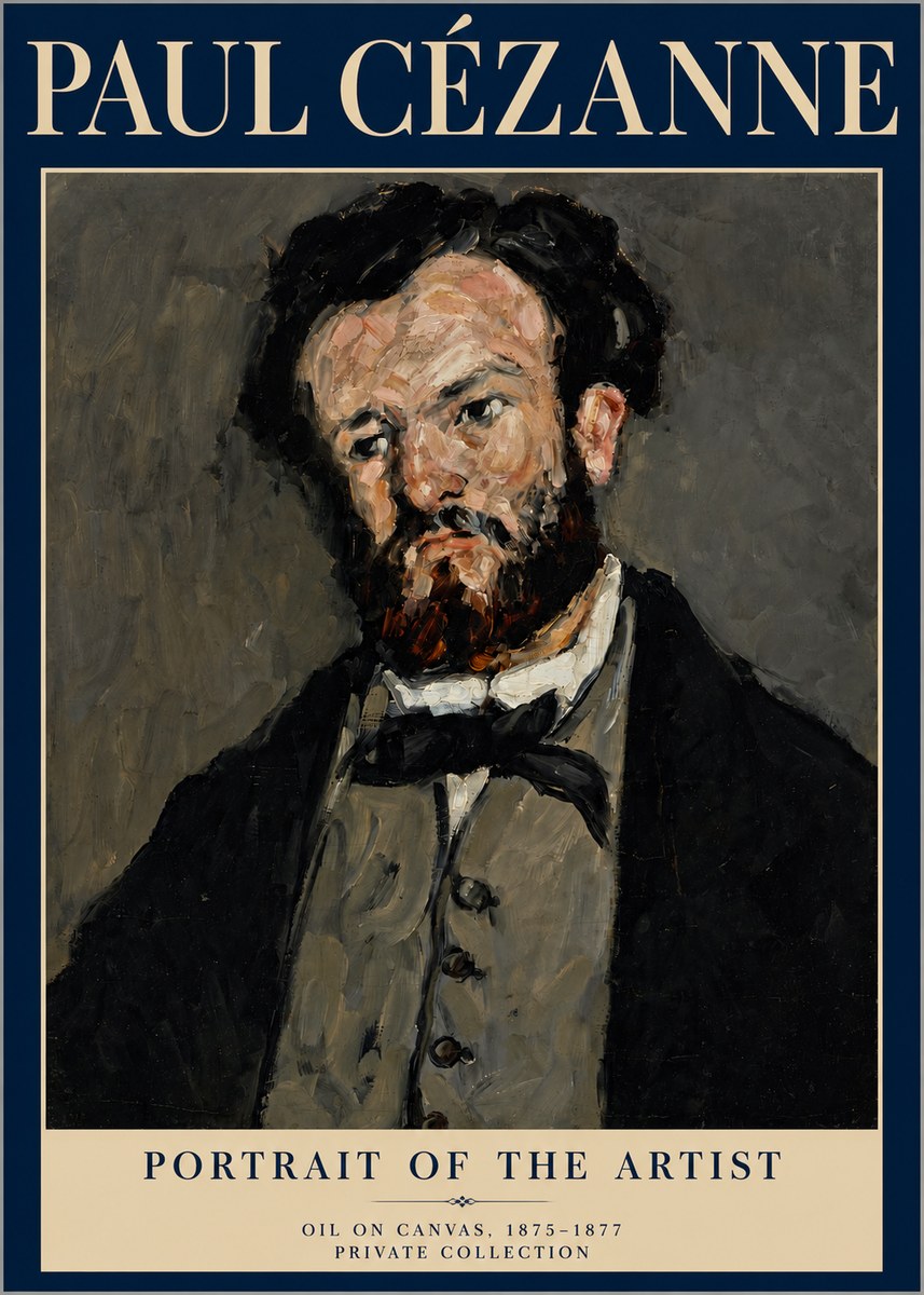 Paul Cézanne Portrait of the Artist I No4 - Affiche