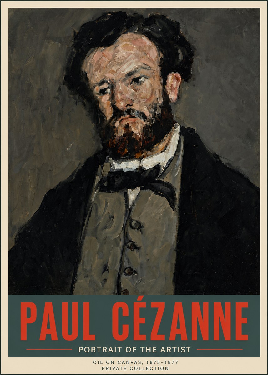 Paul Cézanne Portrait of the Artist I No5 - Affiche