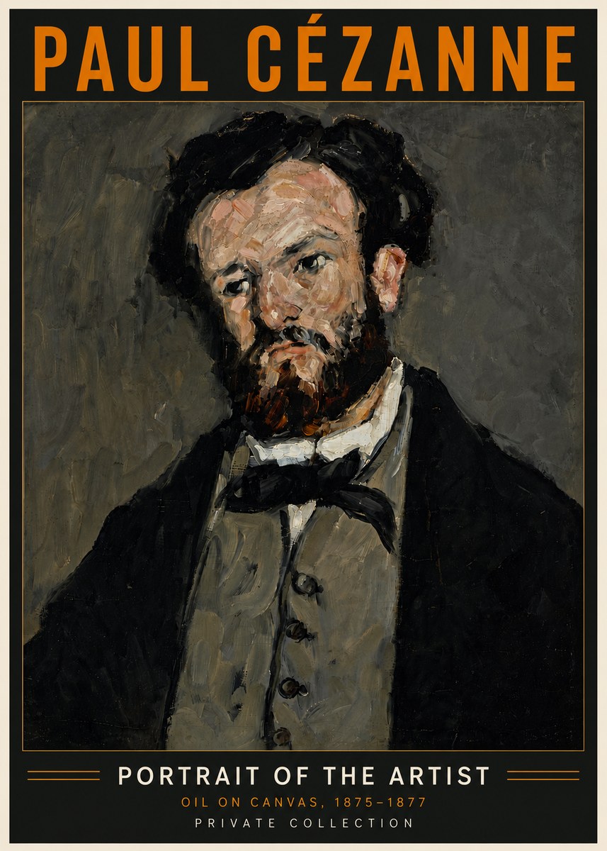 Paul Cézanne Portrait of the Artist I No6 - Affiche