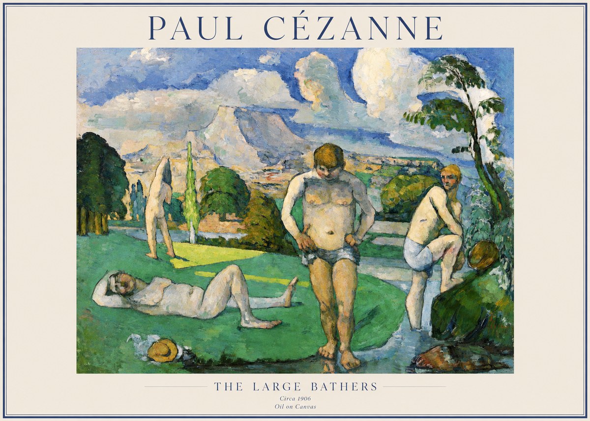 Paul Cézanne Bathers II No5 - Affiche
