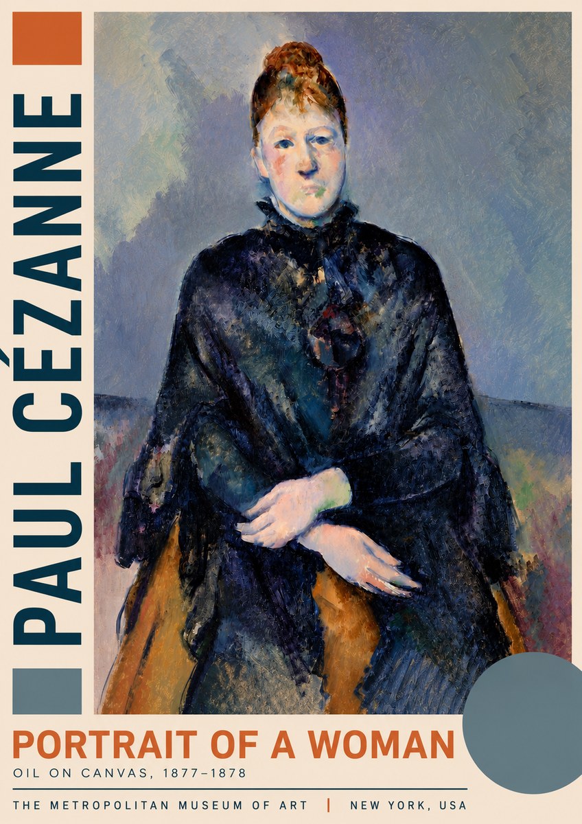 Paul Cézanne Portrait of a Woman I No3 - Affiche