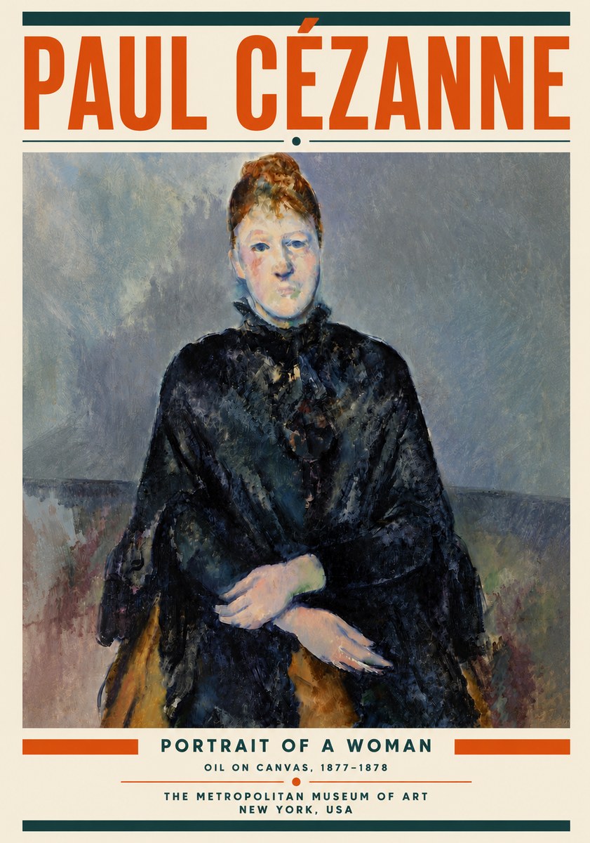Paul Cézanne Portrait of a Woman I No6 - Affiche