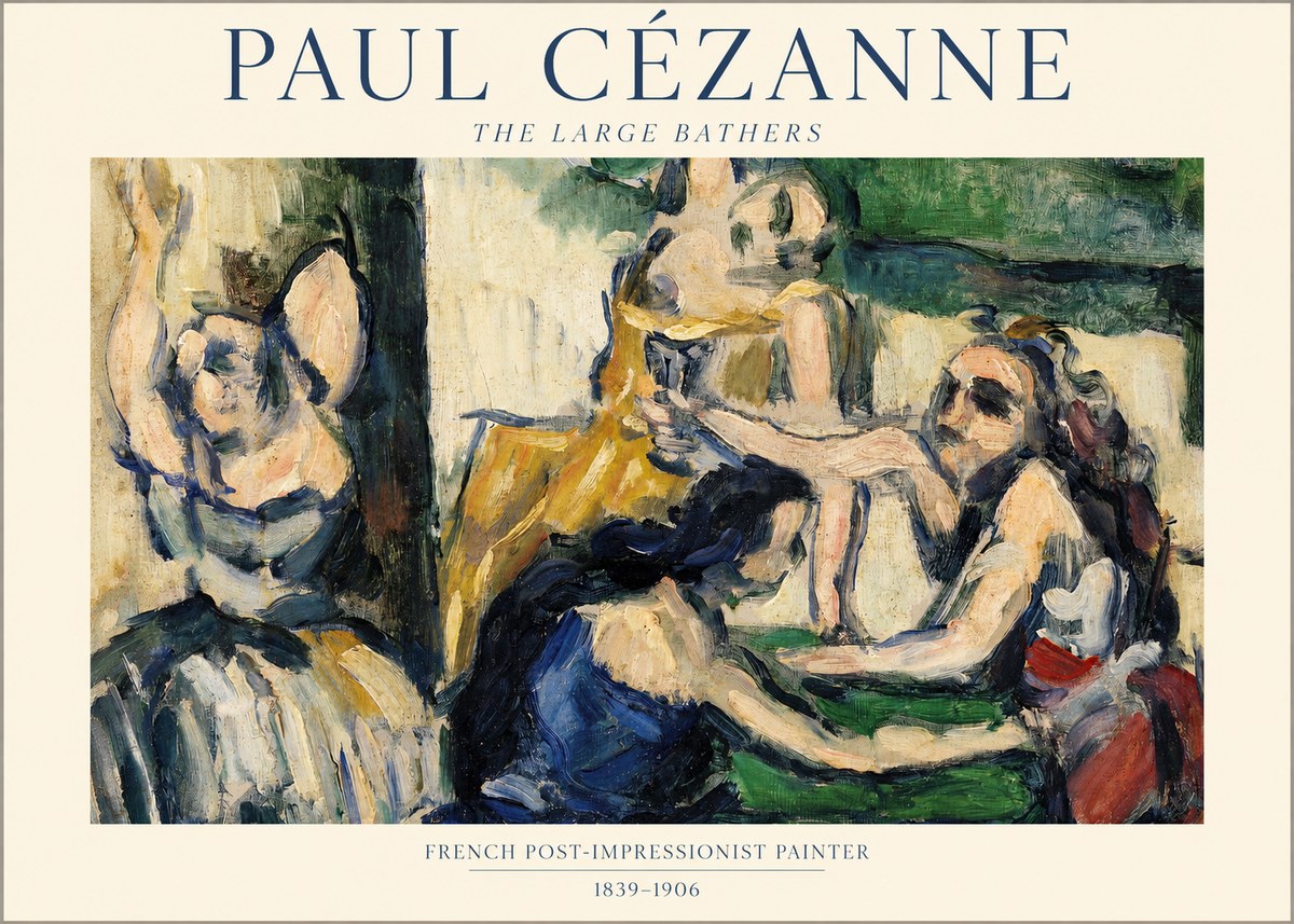 Paul Cézanne The Large Bathers II No1 - Affiche