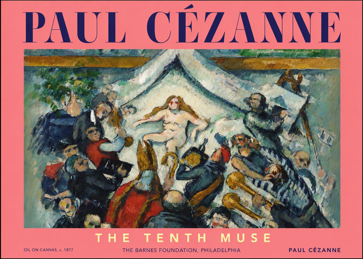 Paul Cézanne The Tenth Muse No2 - Affiche