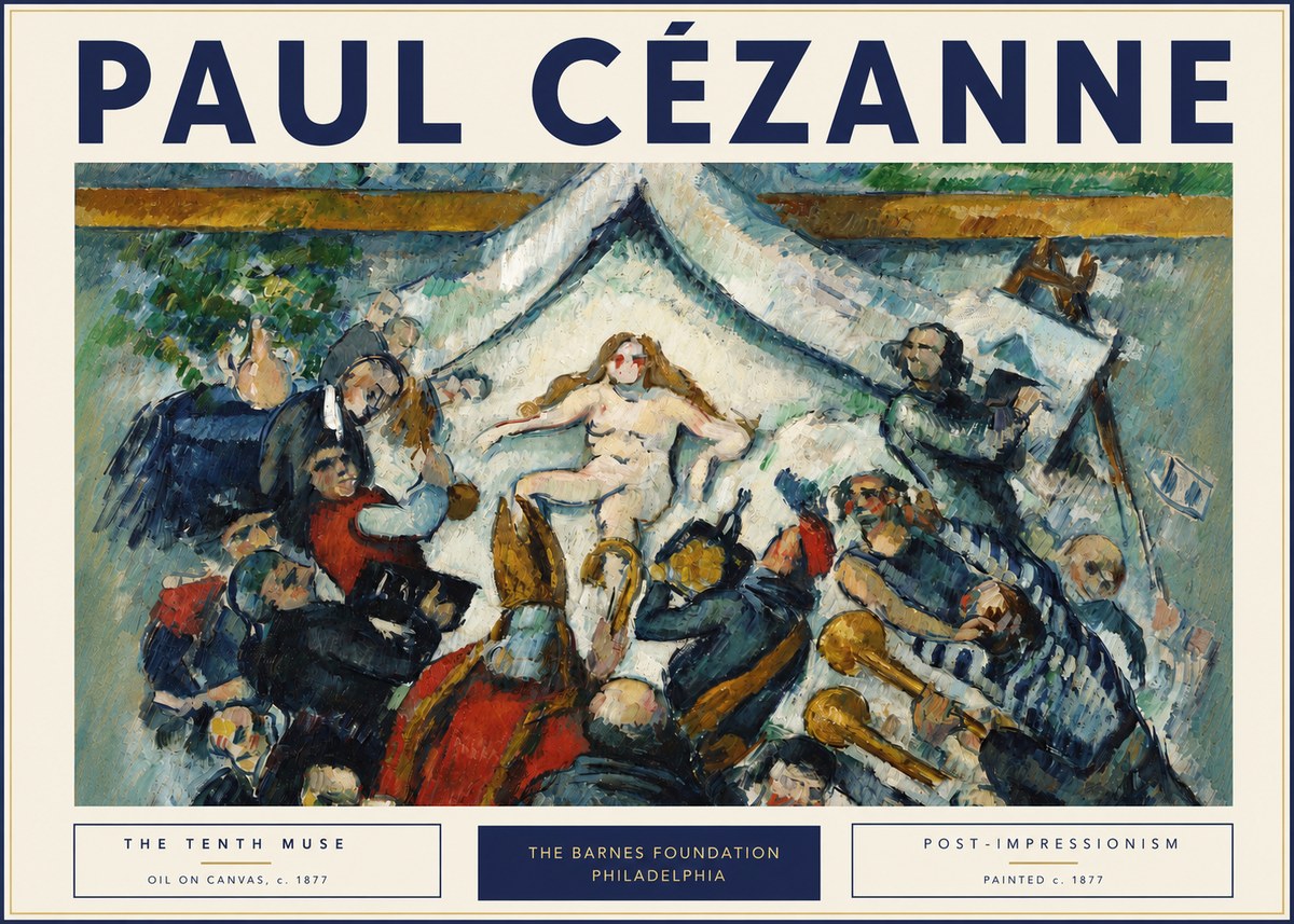 Paul Cézanne The Tenth Muse No3 - Affiche