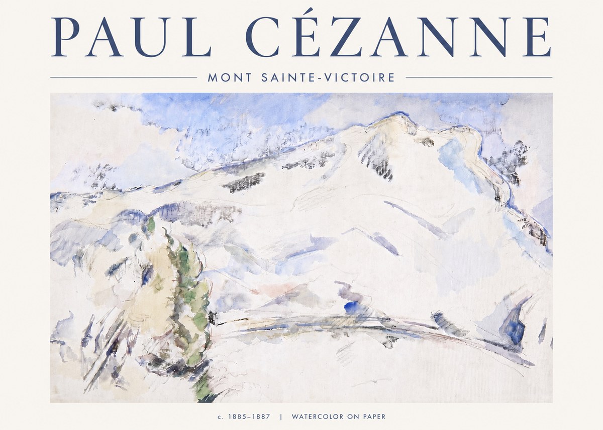 Paul Cézanne Mont Sainte-victoire No6 - Affiche