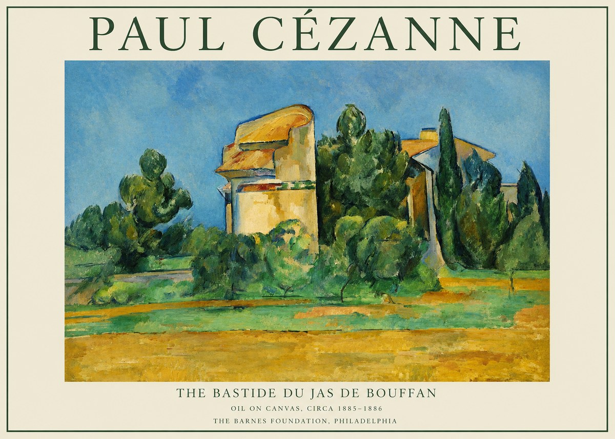 Paul Cézanne The Bastide Du Jas De Bouffan No1 - Affiche