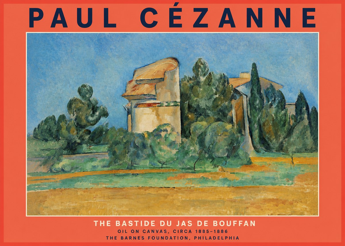 Paul Cézanne The Bastide Du Jas De Bouffan No2 - Affiche