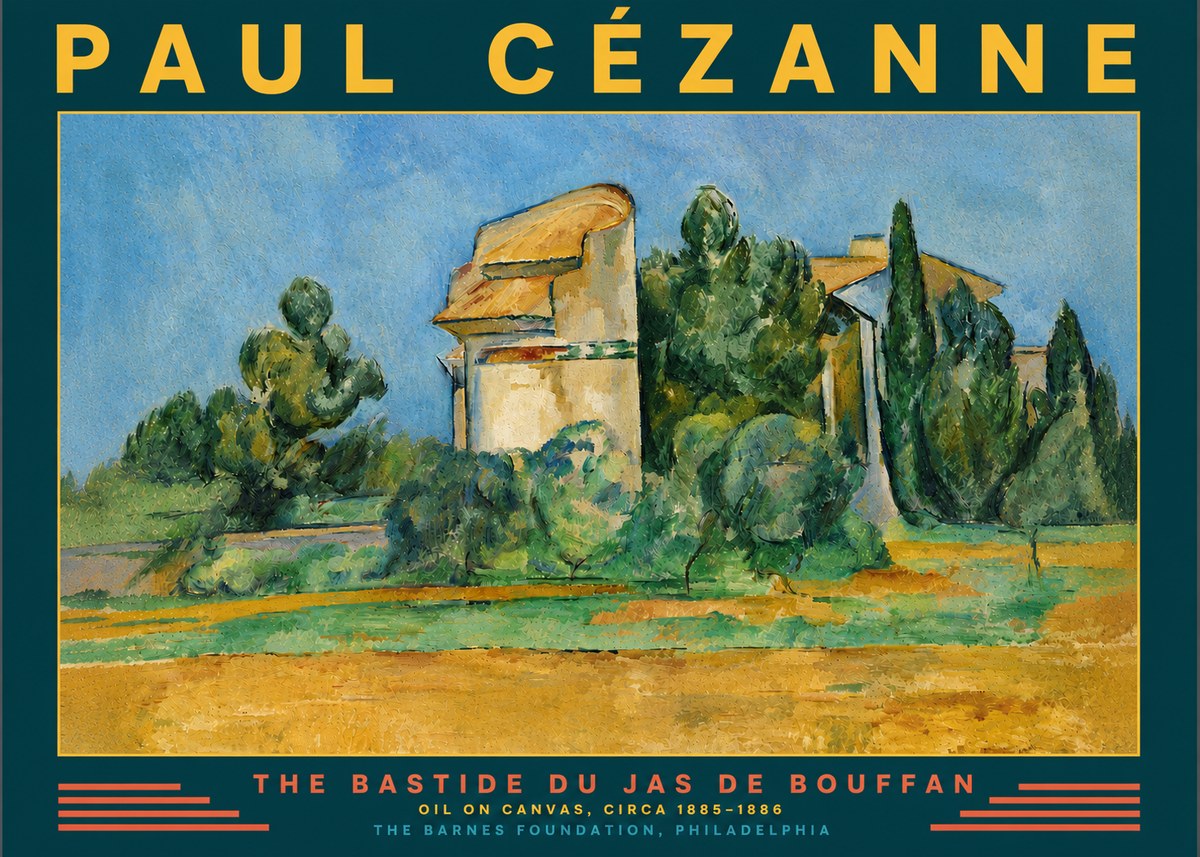 Paul Cézanne The Bastide Du Jas De Bouffan No4 - Affiche