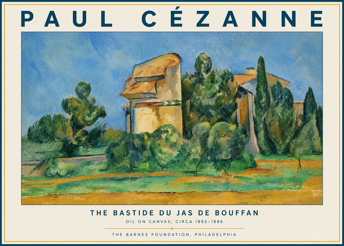 Paul Cézanne The Bastide Du Jas De Bouffan No5 - Affiche