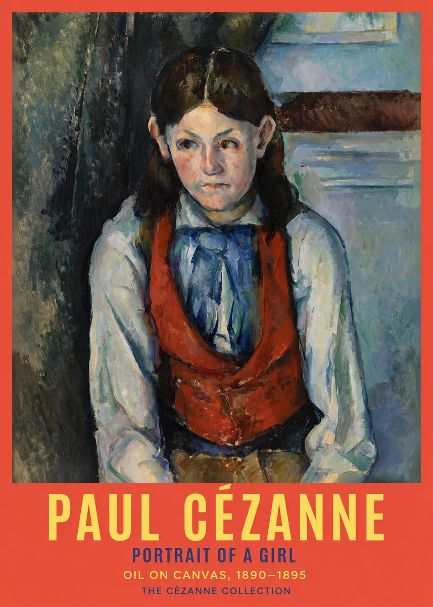 Paul Cézanne Portrait of a Girl No2 - Affiche