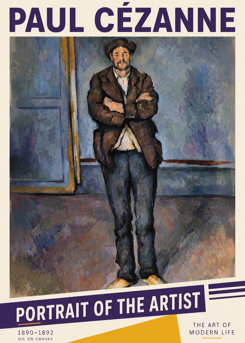 Paul Cézanne Portrait of the Artist II No6 - Affiche