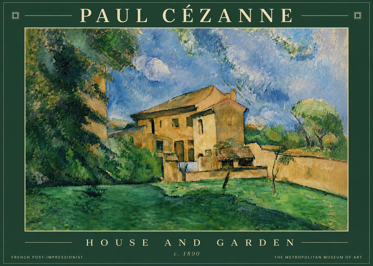 Paul Cézanne House and Garden No6 - Affiche