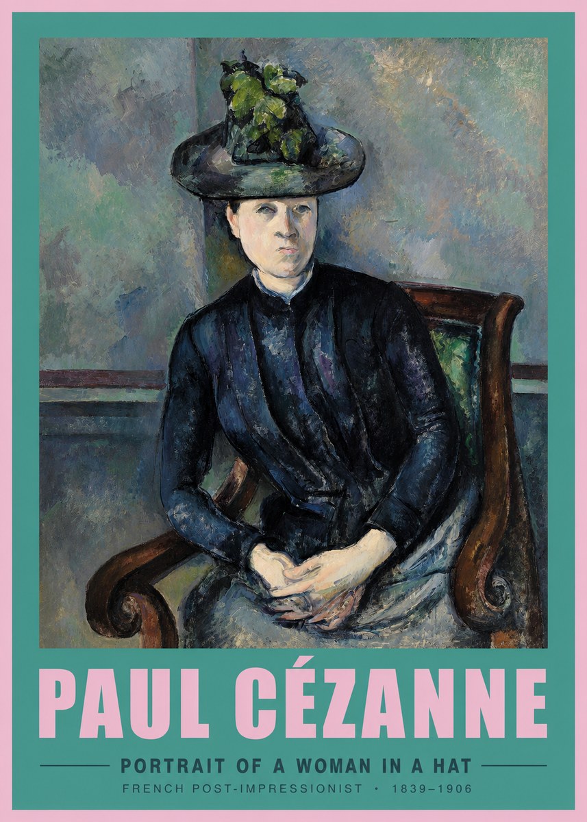 Paul Cézanne Portrait of a Woman II No3 - Affiche