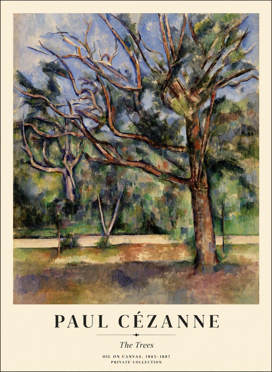 Paul Cézanne The Trees No1 - Affiche