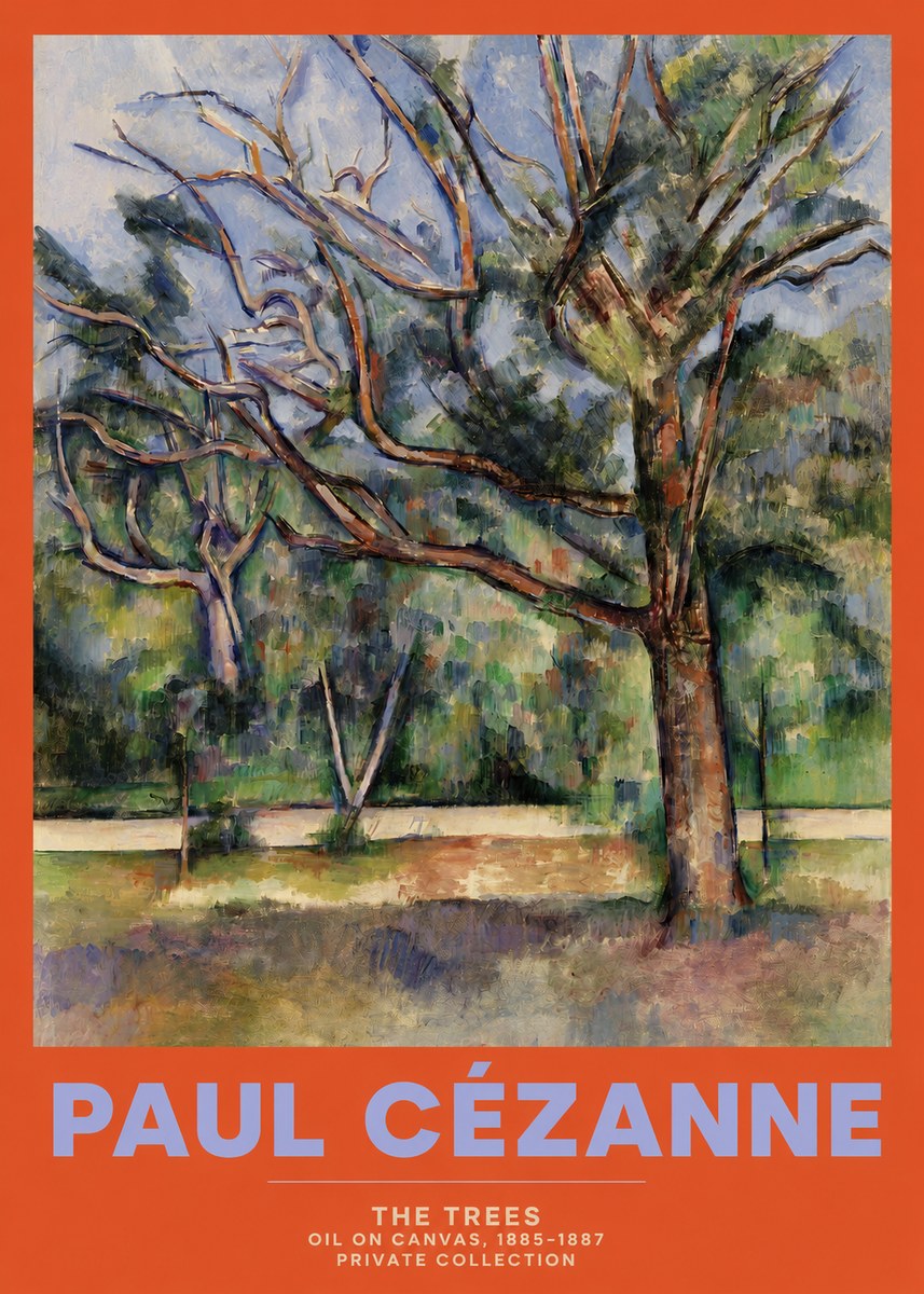 Paul Cézanne The Trees No2 - Affiche